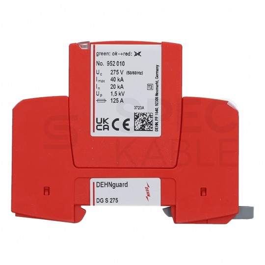 Ogranicznik przepięć SPD 1-fazowy C (Typ 2) 1P 20kA/40kA warystorowo-iskiernikowy DEHN GUARD