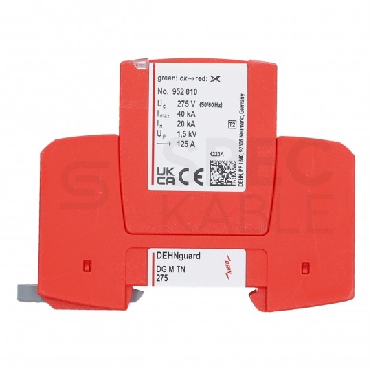 Ogranicznik przepięć SPD 1-fazowy C (Typ 2) 2P 20kA/40kA warystorowo-iskiernikowy DEHN GUARD