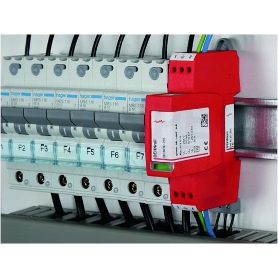 Ogranicznik przepięć SPD 1-fazowy D (Typ 3) 2P 5kA warystorowo-iskiernikowy DEHN RAIL