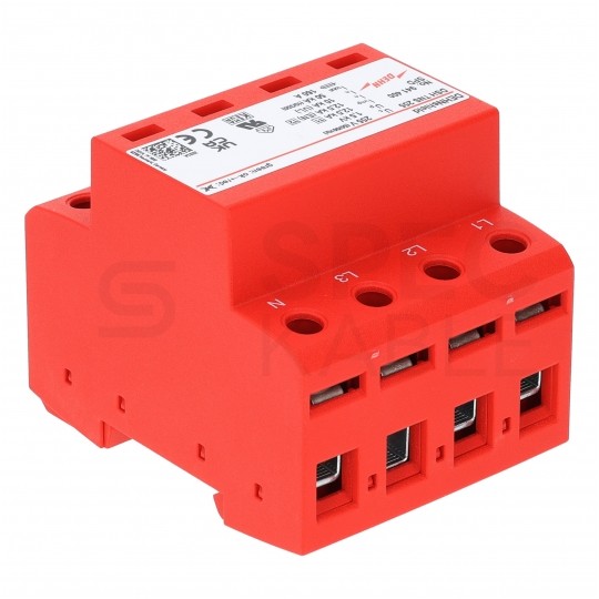 Ogranicznik przepięć SPD 3-fazowy B+C (Typ 1+2) 4P 12,5kA + 12,5/50kA warystorowo-iskiernikowy DEHN SHIELD