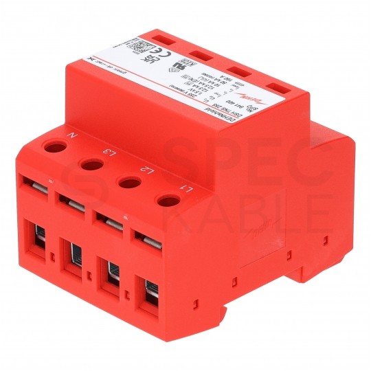 Ogranicznik przepięć SPD 3-fazowy B+C (Typ 1+2) 4P 12,5kA + 12,5/50kA warystorowo-iskiernikowy DEHN SHIELD