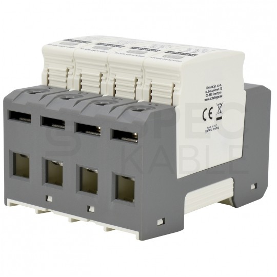 Ogranicznik przepięć SPD 3-fazowy C (Typ 2) 4P 20kA 20kA Schelinger