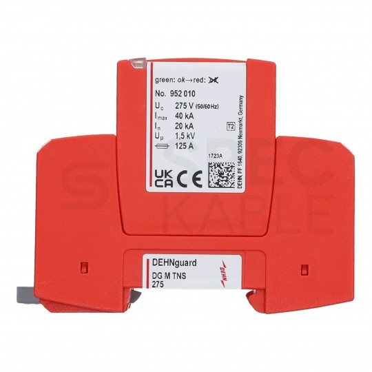 Ogranicznik przepięć SPD 3-fazowy C (Typ 2) 4P 20kA/40kA warystorowo-iskiernikowy DEHN GUARD
