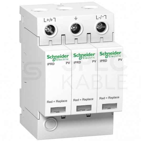Ogranicznik przepięć SPD DC 1000V 3-fazowy C ( Typ 2 ) 3P 65kA + 15kA/40kA fotowoltaiczny warystorowy ACTI9 Schneider