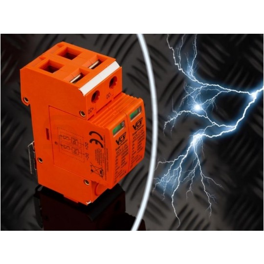 Ogranicznik przepięć SPD DC 1000V C (Typ 2) 2P 20kA/40kA fotowoltaiczny VCX Professional