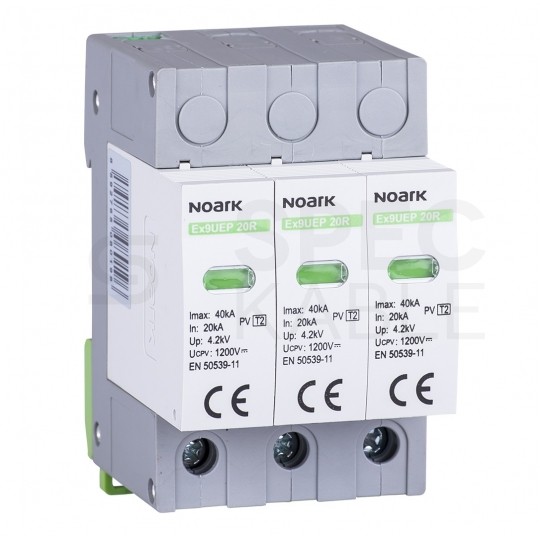 Ogranicznik przepięć SPD DC 1000V C (Typ 2) 3P 20kA/40kA fotowoltaiczny NOARK