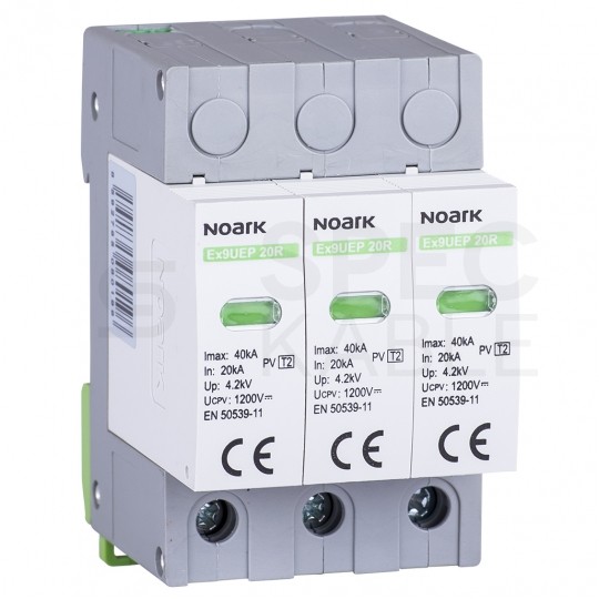 Ogranicznik przepięć SPD DC 1000V C (Typ 2) 3P 20kA/40kA fotowoltaiczny NOARK