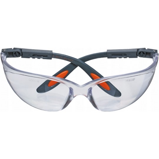 Okulary ochronne poliwęglanowe białe soczewki NEO 97-500