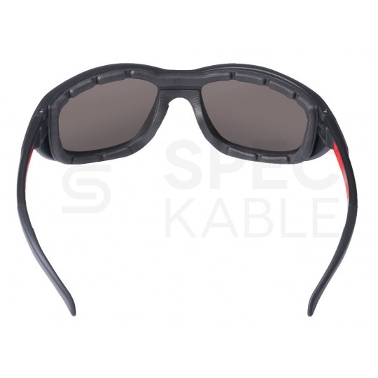 Okulary ochronne przeciwsłoneczne robocze polaryzacyjne z uszczelką PREMIUM MILWAUKEE