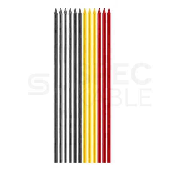 Ołówek budowlany automatyczny z temperówką + 12 wkładów grafitowych NEO 13-816