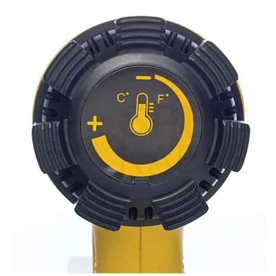 Opalarka sieciowa 230V 1800W, 2 biegi (I: 250l/min; II: 450l/min), zakresie temperatur (I: 50-400°C, II: 50-600°C ) w zestawie z akcesoriami D26411 DeWALT