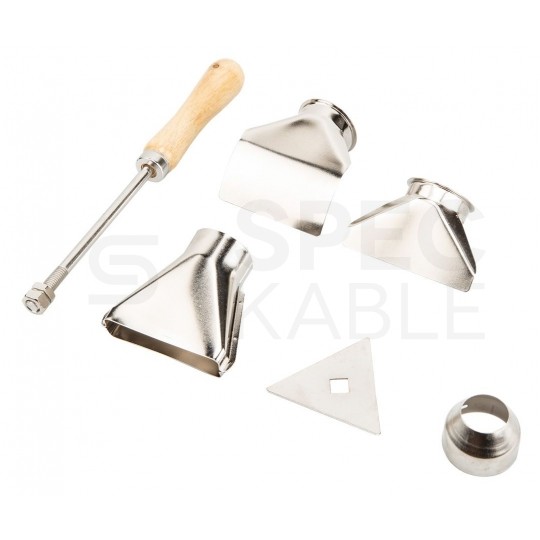 Opalarka sieciowa 230V 2000W, 3 biegi (I: 300l/min; II: 150l/min; III:500l/min), zakresie temperatur (I: 25°C, II: 350°C III: 550°C) w zestawie z akcesoriami i walizką GRAPHITE 59G522