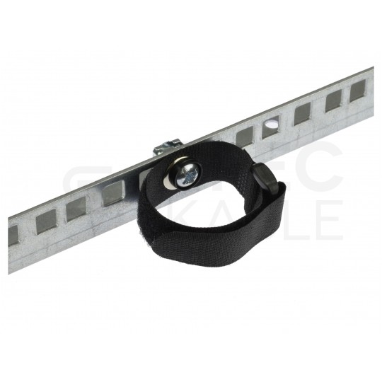 Opaska rzepowa z otworem RACK 200mm do organizacji kabli