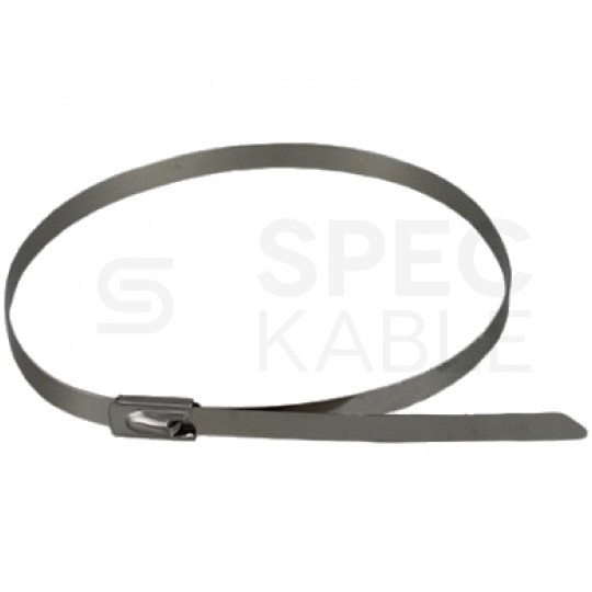 Opaska stal nierdz. z zap.kulowym 4,6x300mm 100szt
