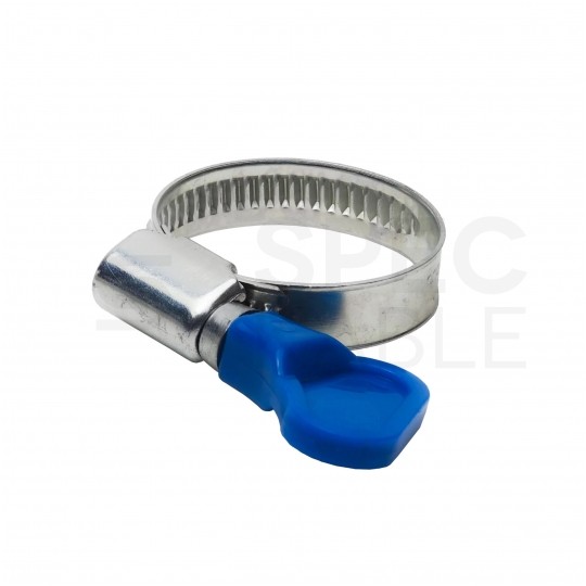 Opaska zaciskowa stalowa Obejma ślimakowa z motylkiem 16-25mm DGMO W1