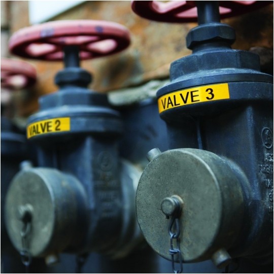 Opaski laminowane DYMO XTL 21x39mm (białe / czarny nadruk) przemysłowe [1868705] ORYGINALNE 150szt.