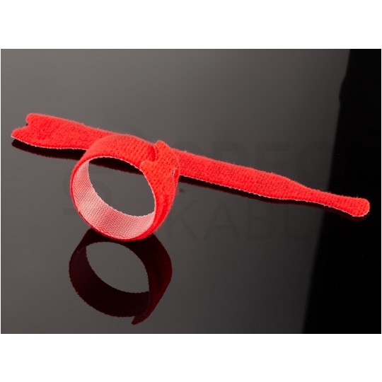 Opaski rzepowe 20x125mm BTB Straps żółte 10szt. do organizacji kabli