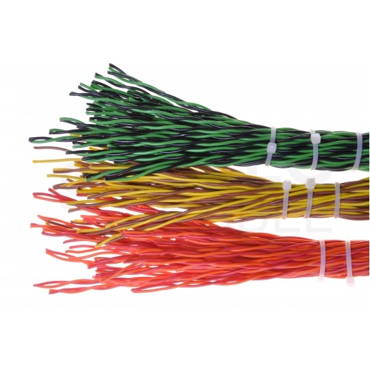 Opaski zaciskowe kablowe 2,5x100mm AKS 100szt.