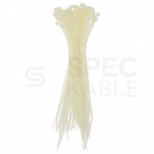 Opaski zaciskowe kablowe 2,5x100mm MIX kolorów 400szt. + 2,5x150mm białe 100szt. + 3,6x180mm białe 50szt.