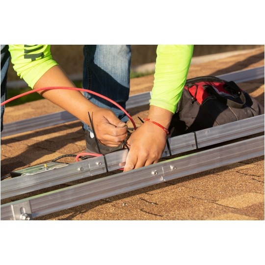 Opaski zaciskowe kablowe 2,5x200mm białe 100szt. DANTOM