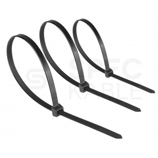 Opaski zaciskowe kablowe MIX 5 rozmiarów białe i czarne UV 100szt. DANTOM