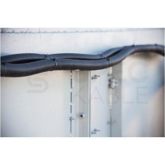 Opaski zaciskowe kablowe UV 4,8x370mm czarne AKS 100szt.