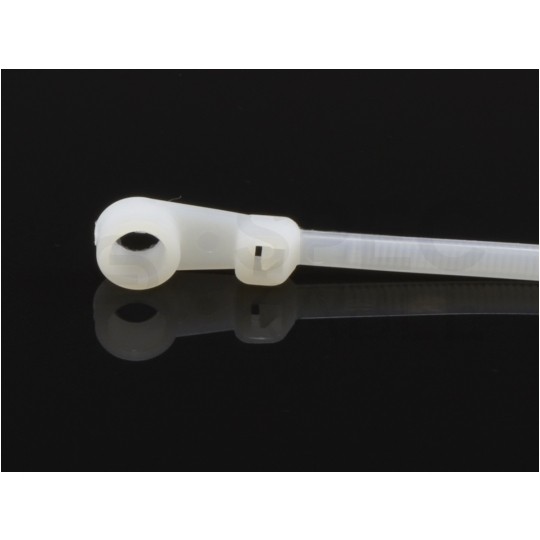 Opaski zaciskowe kablowe z otworem OMS 3,7x155mm 100szt.