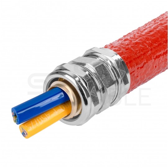 Oplot koszulka osłona kablowa termoizolacyjna Hiprojacket Aero wąż ochronny peszel odporny na ogień i wysoką temperaturę do 1640°C 10mm 15m