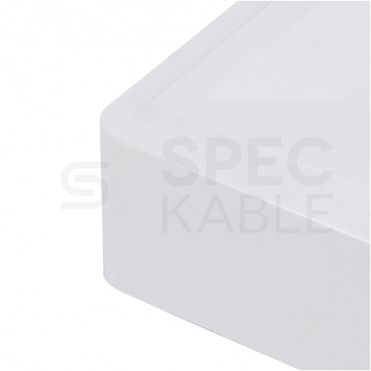 Oprawa awaryjna optyka otwarta SKALER 3W 151lm IP40 biała kwadratowa Luxmena BEMKO