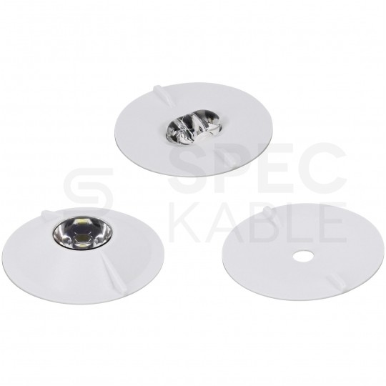 Oprawa awaryjna optyka otwarta SKALER 3W 151lm IP40 biała okrągła Luxmena BEMKO