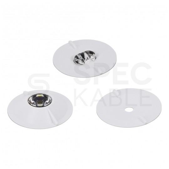 Oprawa awaryjna optyka skupiająca TOLER 3W 216lm IP20 3H biała Luxmena BEMKO