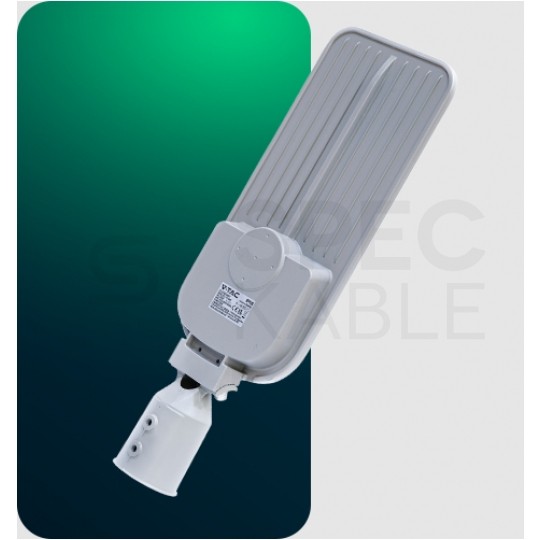 Oprawa, lampa uliczna LED SMD 100W 13500lm 4000K IP65 szara barwa NW biała neutralna IK08 V-TAC VT-106ST 5 LAT GWARANCJI