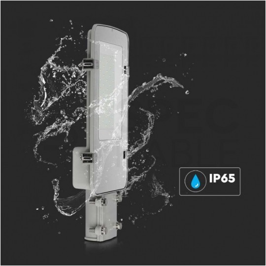 Oprawa, lampa uliczna LED SMD 50W 5000lm 4000K IP65 szara barwa NW biała neutralna V-TAC SAMSUNG VT-50ST-N 5 LAT GWARANCJI