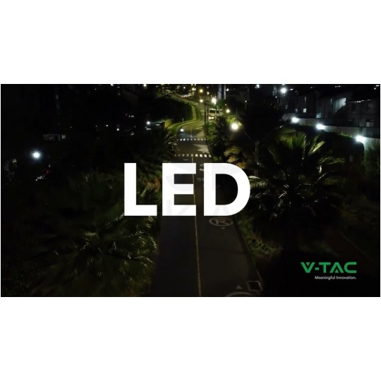 Oprawa, lampa uliczna LED SMD 50W 5740lm 4000K IP65 szara z regulowanym uchwytem barwa NW biała neutralna IK08 V-TAC SAMSUNG VT-59ST-N 5 LAT GWARANCJI