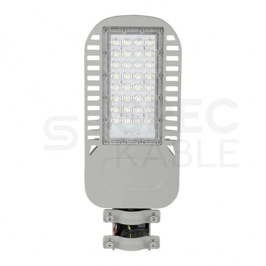 Oprawa, lampa uliczna LED SMD 50W 6850lm 4000K IP65 szara barwa NW biała neutralna IK08 V-TAC SAMSUNG VT-54ST-N 5 LAT GWARANCJI