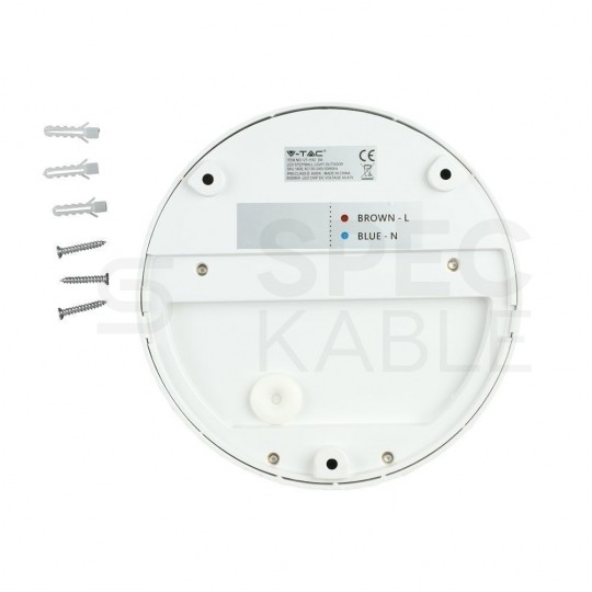 Oprawa oświetleniowa LED schodowa 230V 3W 210lm biała barwa NW biała naturalna 3000K IP65 V-TAC VT-1182-W