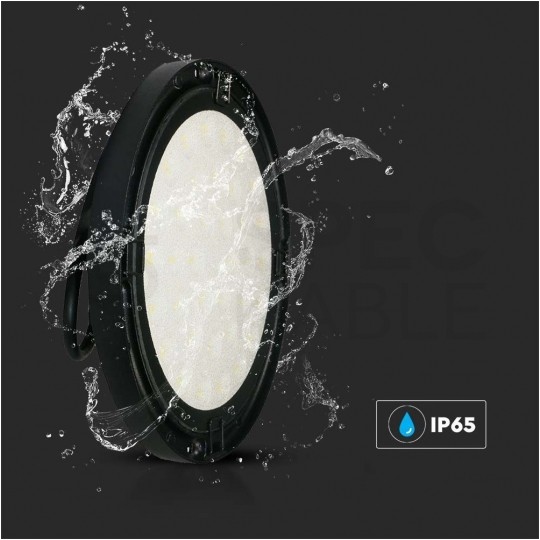 Oprawa przemysłowa LED SMD 100W 10200lm 4000K IP65 czarna NW IK05 HighBay barwa NW biała neutralna V-TAC VT-92100 2 LAT GWARANCJI