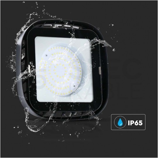 Oprawa przemysłowa LED SMD 100W 8700lm 6500K IP65 czarna barwa CW biała zimna IK05 HighBay V-TAC VT-91101 2 LAT GWARANCJI