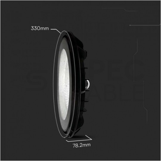 Oprawa przemysłowa LED SMD 200W 17000lm 4000K IP65 czarna barwa NW biała neutralna HighBay V-TAC VT-90201