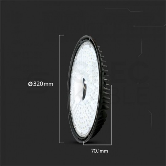 Oprawa przemysłowa LED SMD 200W 32000lm 4000K IP65 czarna barwa NW biała neutralna HighBay V-TAC SAMSUNG VT-9-206S-1-N 5 LAT GWARANCJI