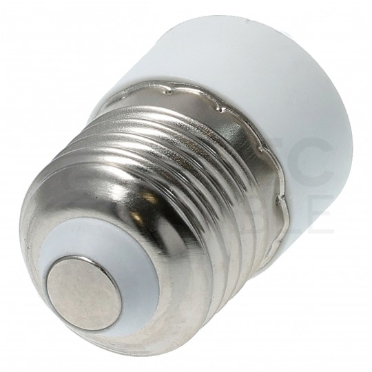 Oprawa redukcyjna żarówki adapter z E27 na gwint E14 biała 250V 2A ELCAN