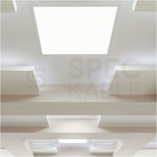 Oprawa, uniwersalny panel sufitowy natynkowy / podtynkowy 60x60cm LED 36W 3960lm 6500K IP20 biała barwa CW biała zimna V-TAC VT-6139