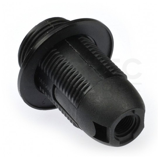Oprawa żarówki gwint E14 plastikowa czarna 250V 2A dł. 57mm śr. 28mm PAWBOL