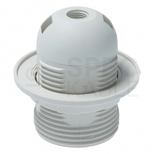 Oprawa żarówki gwint E27 plastikowa biała 250V 16A dł. 54mm śr. 58mm ELCAN