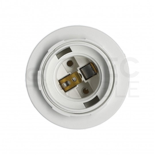 Oprawa żarówki gwint E27 plastikowa biała 250V 16A dł. 54mm śr. 58mm ELCAN