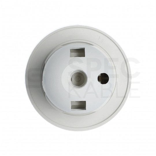 Oprawa żarówki gwint E27 plastikowa biała 250V 16A dł. 54mm śr. 58mm ELCAN