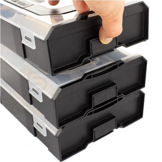 Organizer, pojemnik na narzędzia i akcesoria z rączką 155x260x60mm czarne Sortimo L-BOXX mini