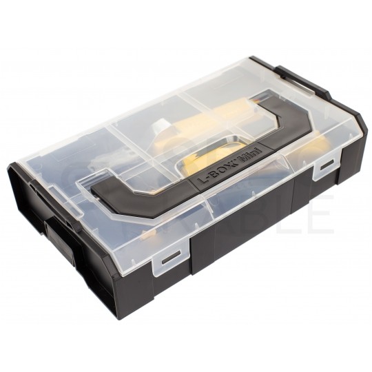 Organizer, pojemnik na narzędzia i akcesoria z rączką 155x260x60mm czarne Sortimo L-BOXX mini