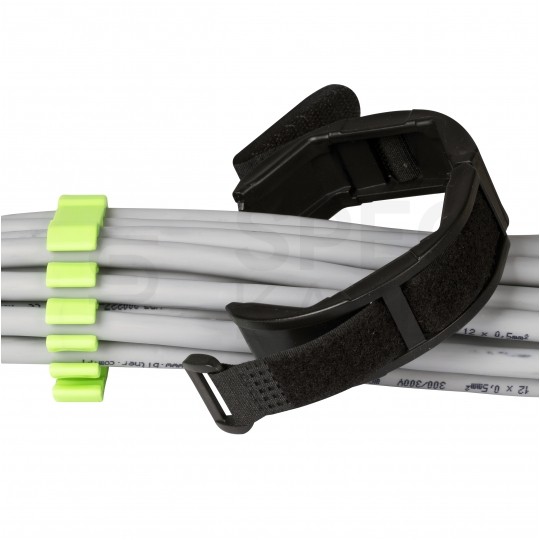 Organizer wiązek kablowych na 24szt. kabli sieciowych ALANTEC