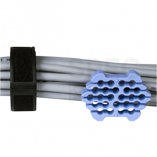 Organizer wiązek kablowych na 24szt. kabli sieciowych ALANTEC